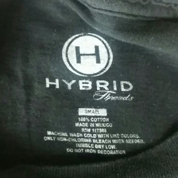 HYBRID l Black Tee Shirt Graphic Cat Image B2 - Picture 6 of 6